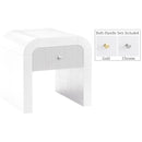  Meridian Artisto White Ash Veneer End / Side Table IMAGE 2