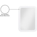  Meridian Artisto White Ash Veneer Frame Mirror IMAGE 11
