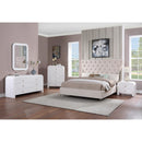  Meridian Artisto White Ash Veneer Frame Mirror IMAGE 8