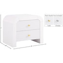 Meridian Artisto White Night Stand IMAGE 16