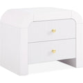  Color_White -- Artisto White Ash Veneer Nightstand IMAGE 1