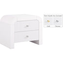  Color_White -- Artisto White Ash Veneer Nightstand IMAGE 2