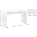  Meridian Artisto White Ash Veneer Console Table IMAGE 16