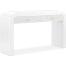  Meridian Artisto White Ash Veneer Console Table IMAGE 1