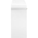  Meridian Artisto White Ash Veneer Console Table IMAGE 8