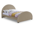  Color_Beige  Size_King  -- Brody Beige Velvet Upholstered King Bed IMAGE 1