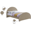  Color_Beige  Size_King  -- Brody Beige Velvet Upholstered King Bed IMAGE 8