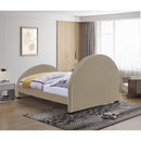  Color_Beige  Size_Queen  -- Brody Beige Velvet Upholstered Queen Bed IMAGE 6