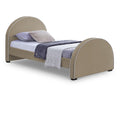  Color_Beige Size_Twin -- Meridian Brody Upholstered Panel Bed IMAGE 1