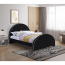  Color_Black  Size_Full  -- Brody Black Velvet Upholstered Full Bed IMAGE 2