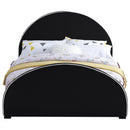  Color_Black  Size_Full  -- Brody Black Velvet Upholstered Full Bed IMAGE 3