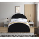  Color_Black  Size_Full  -- Brody Black Velvet Upholstered Full Bed IMAGE 4