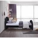  Color_Black  Size_Twin  -- Brody Black Velvet Upholstered Twin Bed IMAGE 5