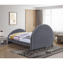  Color_Grey  Size_King  -- Brody Grey Velvet Upholstered King Bed IMAGE 6