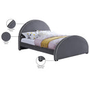  Color_Grey  Size_King  -- Brody Grey Velvet Upholstered King Bed IMAGE 8