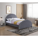  Color_Grey  Size_Queen  -- Brody Grey Velvet Upholstered Queen Bed IMAGE 2