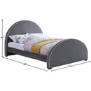  Color_Grey  Size_Queen  -- Brody Grey Velvet Upholstered Queen Bed IMAGE 7