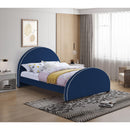  Color_Navy  Size_Queen  -- Brody Navy Velvet Upholstered Queen Bed IMAGE 2