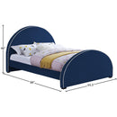  Color_Navy  Size_Queen  -- Brody Navy Velvet Upholstered Queen Bed IMAGE 7