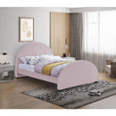  Color_Pink  Size_Full  -- Brody Pink Velvet Upholstered Full Bed IMAGE 2