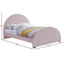  Color_Pink  Size_Queen  -- Brody Pink Velvet Upholstered Queen Bed IMAGE 7