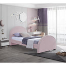  Color_Pink  Size_Twin  -- Brody Pink Velvet Upholstered Twin Bed IMAGE 2