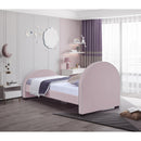  Color_Pink  Size_Twin  -- Brody Pink Velvet Upholstered Twin Bed IMAGE 6