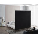  Color_Cream  Size_King  -- Meridian Brooke Upholstered Panel Bed IMAGE 6