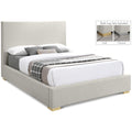  Color_Beige  Size_Full  -- Meridian Crosby Upholstered Panel Bed IMAGE 1