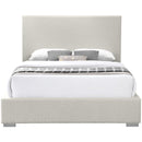 Meridian Crosby Beige Linen Textured Fabric Queen Bed IMAGE 6