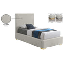  Color_Beige  Size_Twin  -- Crosby Beige Linen Textured Fabric Upholstered Twin Bed IMAGE 17