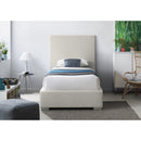  Color_Beige  Size_Twin  -- Crosby Beige Linen Textured Fabric Upholstered Twin Bed IMAGE 8