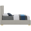  Color_Beige  Size_Twin  -- Crosby Beige Linen Textured Fabric Upholstered Twin Bed IMAGE 9