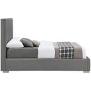  Color_Grey  Size_Full  -- Crosby Grey Linen Textured Fabric Upholstered Full Bed IMAGE 10