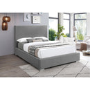  Color_Grey  Size_Full  -- Crosby Grey Linen Textured Fabric Upholstered Full Bed IMAGE 4