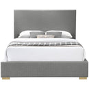  Color_Grey  Size_Full  -- Crosby Grey Linen Textured Fabric Upholstered Full Bed IMAGE 5