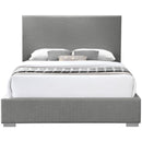  Color_Grey  Size_Queen  -- Crosby Grey Linen Textured Fabric Upholstered Queen Bed IMAGE 6