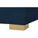 Color_Navy  Size_King  -- Crosby Navy Linen Textured Fabric Upholstered King Bed IMAGE 13