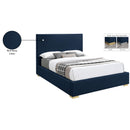  Color_Navy  Size_King  -- Crosby Navy Linen Textured Fabric Upholstered King Bed IMAGE 17