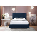  Color_Navy  Size_King  -- Crosby Navy Linen Textured Fabric Upholstered King Bed IMAGE 8