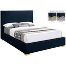 Meridian Crosby Queen Panel Bed CrosbyNavy-Q IMAGE 1