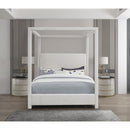  Color_Cream  Size_Queen  -- Emerson Cream Linen Textured Fabric Upholstered Queen Bed IMAGE 4