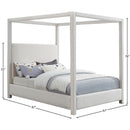 Color_Cream  Size_Queen  -- Emerson Cream Linen Textured Fabric Upholstered Queen Bed IMAGE 8
