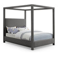 Color_Grey  Size_King  -- Emerson Grey Linen Textured Fabric Upholstered King Bed IMAGE 1