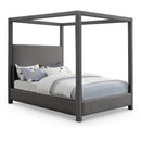  Color_Grey  Size_Queen  -- Emerson Grey Linen Textured Fabric Upholstered Queen Bed IMAGE 1