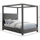  Color_Grey  Size_Queen  -- Emerson Grey Linen Textured Fabric Upholstered Queen Bed IMAGE 8