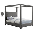  Color_Grey  Size_Queen  -- Emerson Grey Linen Textured Fabric Upholstered Queen Bed IMAGE 9