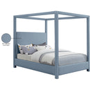  Color_Sky Blue  Size_King  -- Emerson Sky Blue Linen Textured Fabric Upholstered King Bed IMAGE 9