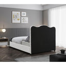  Color_Cream  Size_King  -- Felix Cream Linen Textured Fabric Upholstered King Bed IMAGE 6
