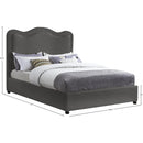  Color_Grey  Size_Full  -- Felix Grey Linen Textured Fabric Upholstered Full Bed IMAGE 8